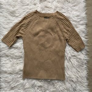 ❌ SOLD! Sutton Studio Tan Lightweight Sweater